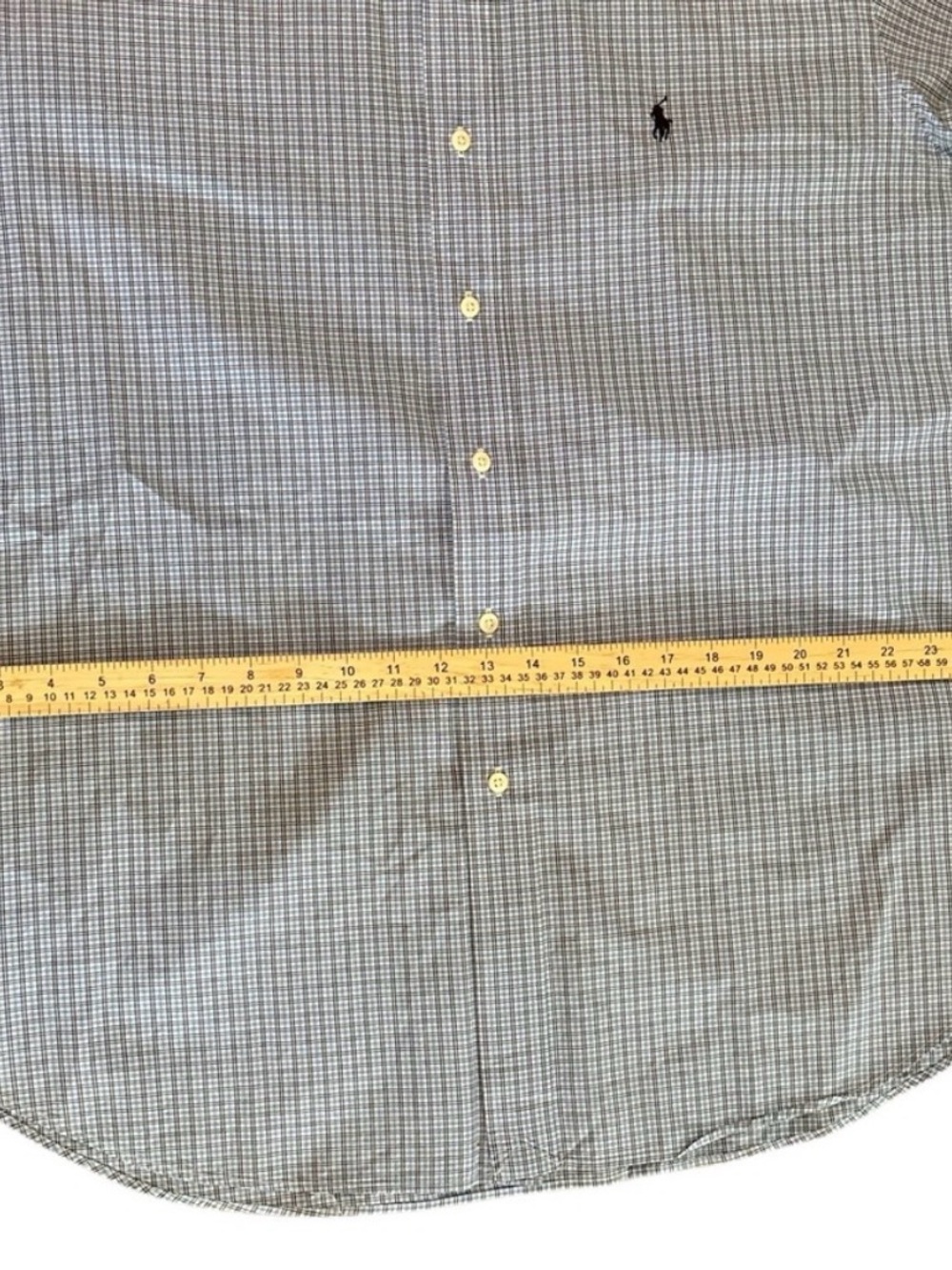 Ralph Lauren Blue & Black Plaid Polo Classic Fit Button Down Shirt XXL - Picture 3 of 7